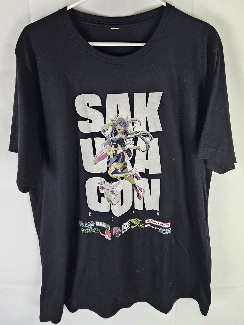 Sakura-Con Anime Convention T-Shirt Top Unisex Size L Cartoon Kidcore Cosplay